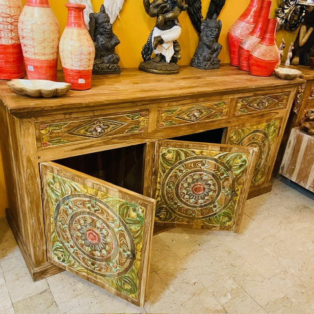 Buffet meuble TV buffet bois teck buffet ethnique