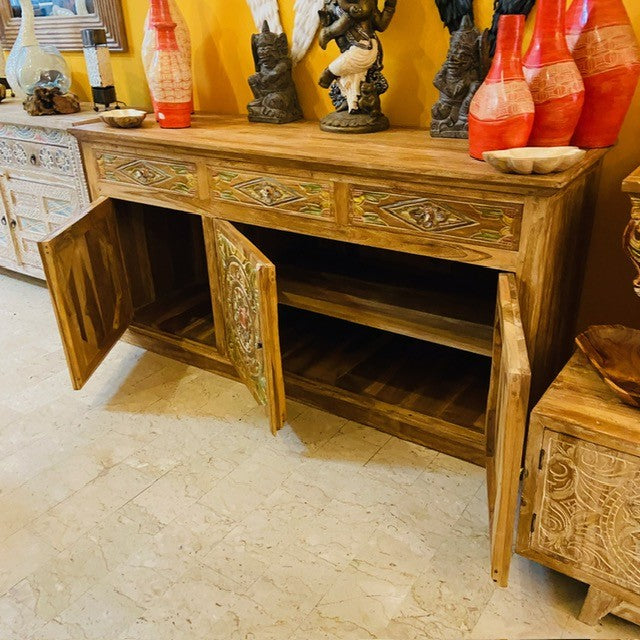 Buffet meuble TV buffet bois teck buffet ethnique