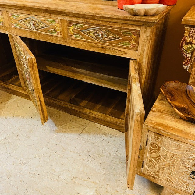 Buffet meuble TV buffet bois teck buffet ethnique