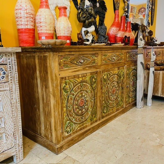 Buffet meuble TV buffet bois teck buffet ethnique
