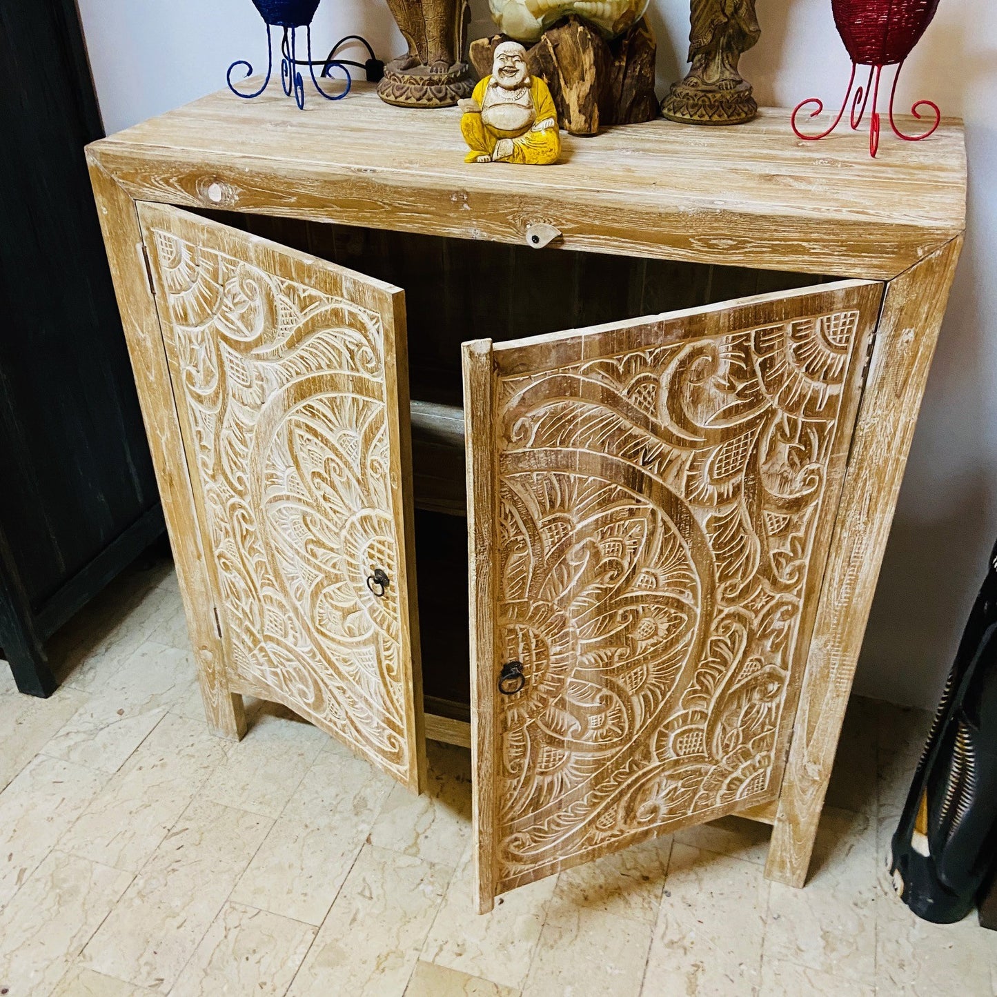 Buffet etnico shabby chic mobile ingresso madia