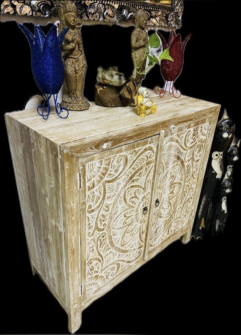 Buffet etnico shabby chic mobile ingresso madia
