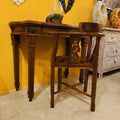 Scrivania Etnica Legno Teak Scrittoio Coloniale - ETNICBAY