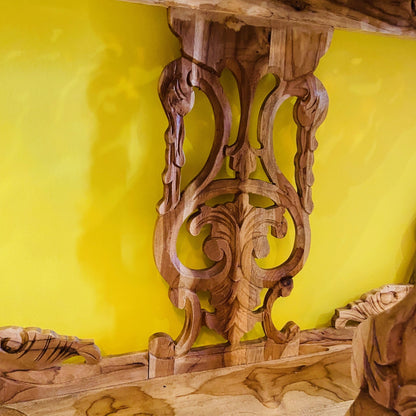 Half Round Carved Entrance Console