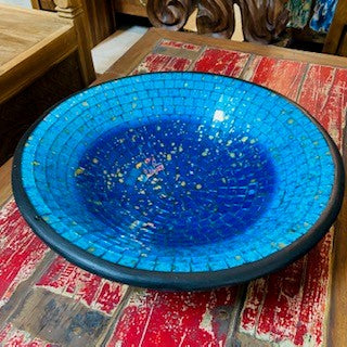 Plateau vide-poches en mosaïque de verre, pièce maîtresse