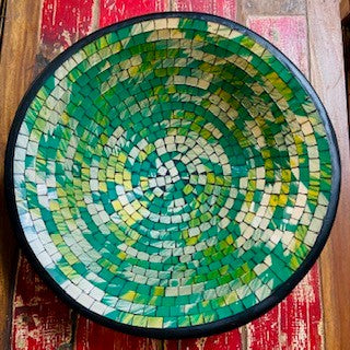 Vassoio CentroTavola Svuota Tasche Mosaico Vetro - ETNICBAY
