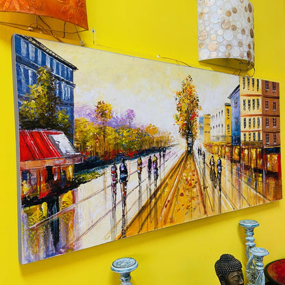 Perspective de la peinture d'art contemporain à Amsterdam