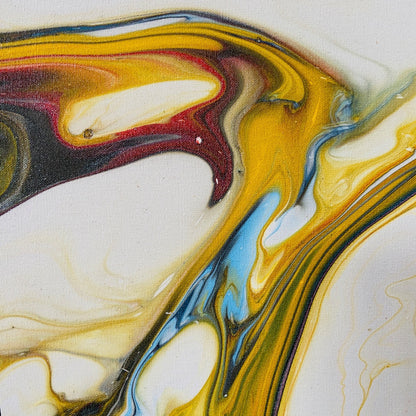 Peinture abstraite sur toile, peinture moderne artisanale