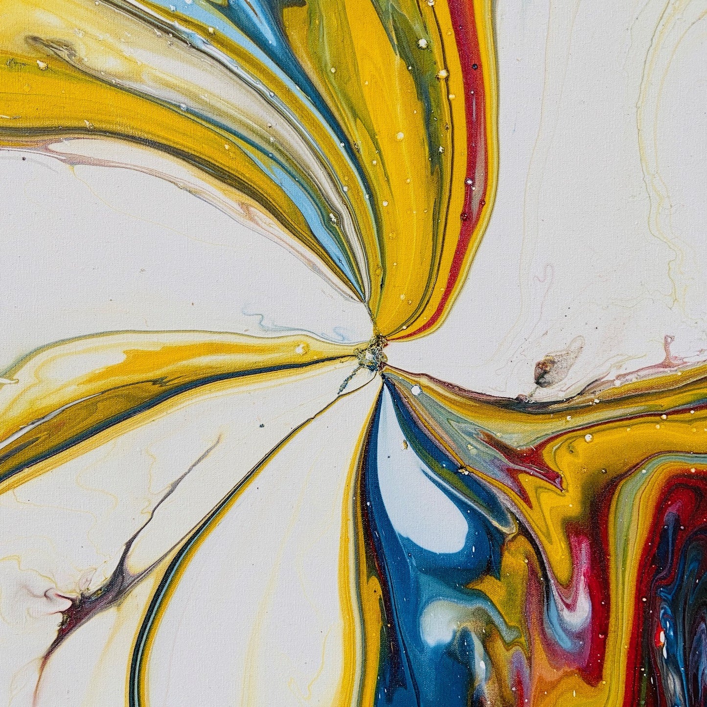 Peinture abstraite sur toile, peinture moderne artisanale