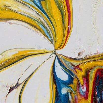 Peinture abstraite sur toile, peinture moderne artisanale