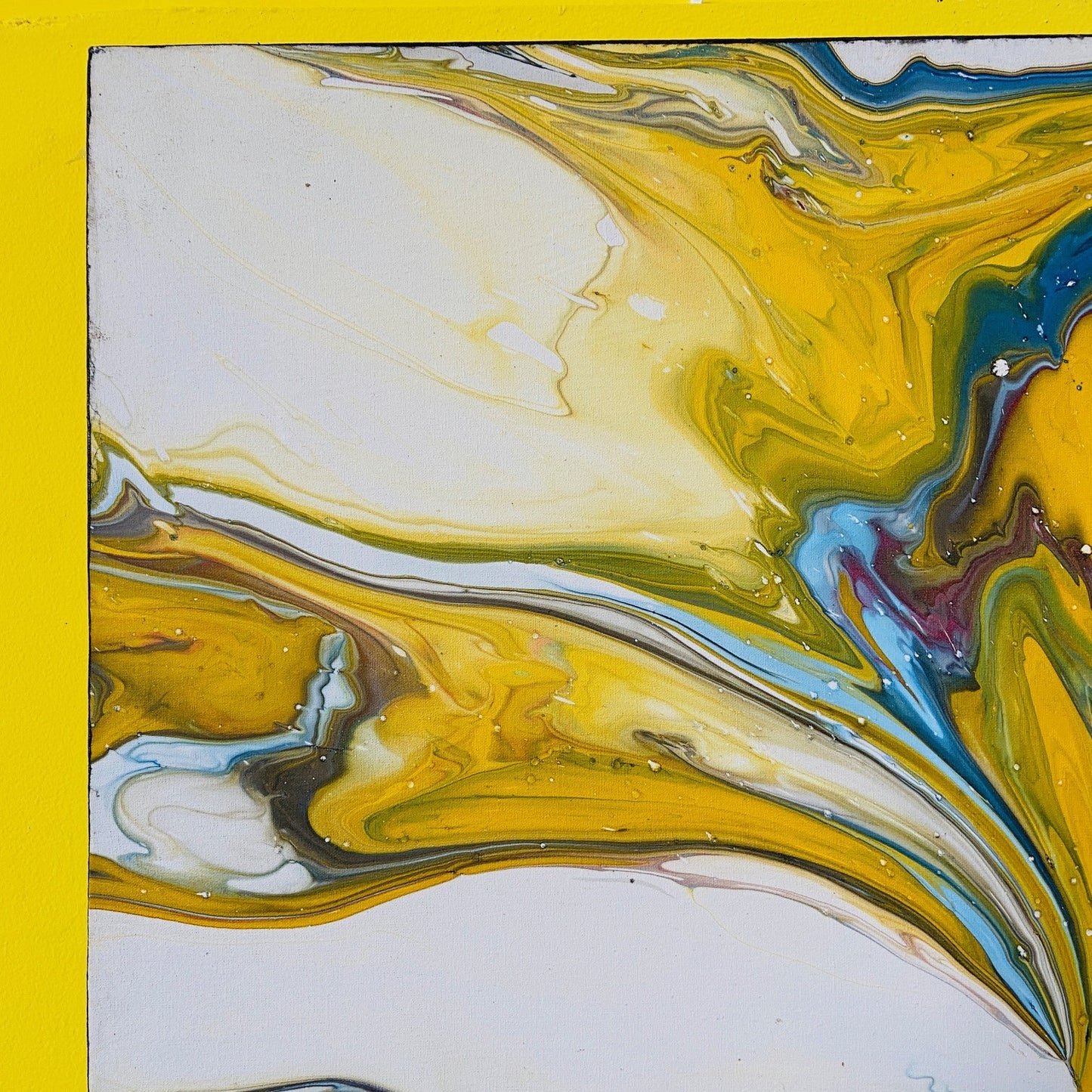 Peinture abstraite sur toile, peinture moderne artisanale