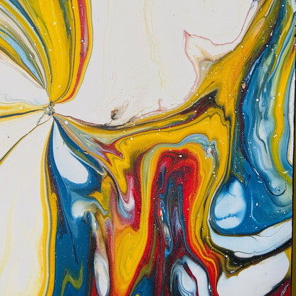 Peinture abstraite sur toile, peinture moderne artisanale