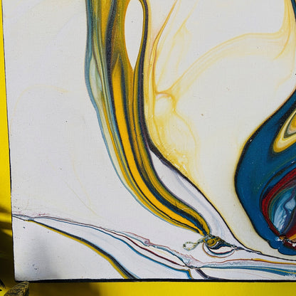 Peinture abstraite sur toile, peinture moderne artisanale