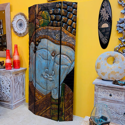 Separe Pieghevole Pannello Buddha Yoga Medita Om