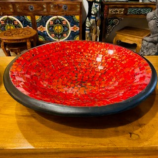 Piatto Svuota Tasche Mosaico Vetro Centro Tavola - ETNICBAY