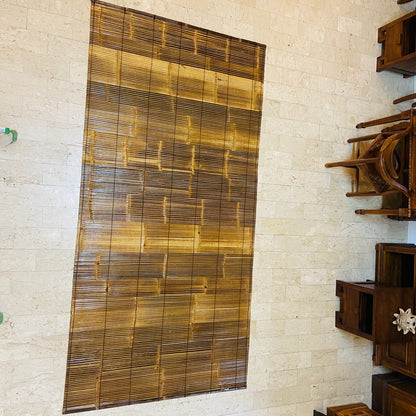 Tapis en bambou, décoration ethnique, séparateur de pièce ou rideau
