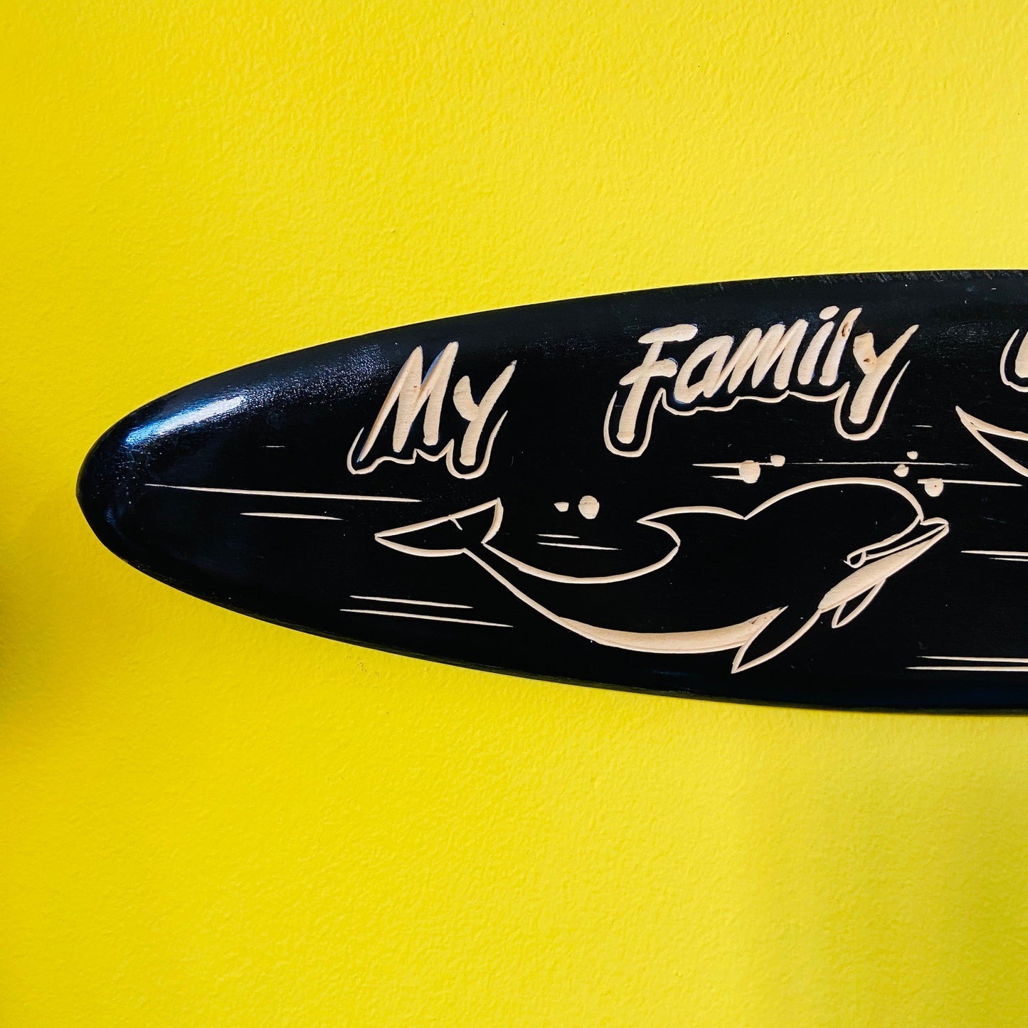 Tavola surf con delfini My Family Is My Life
