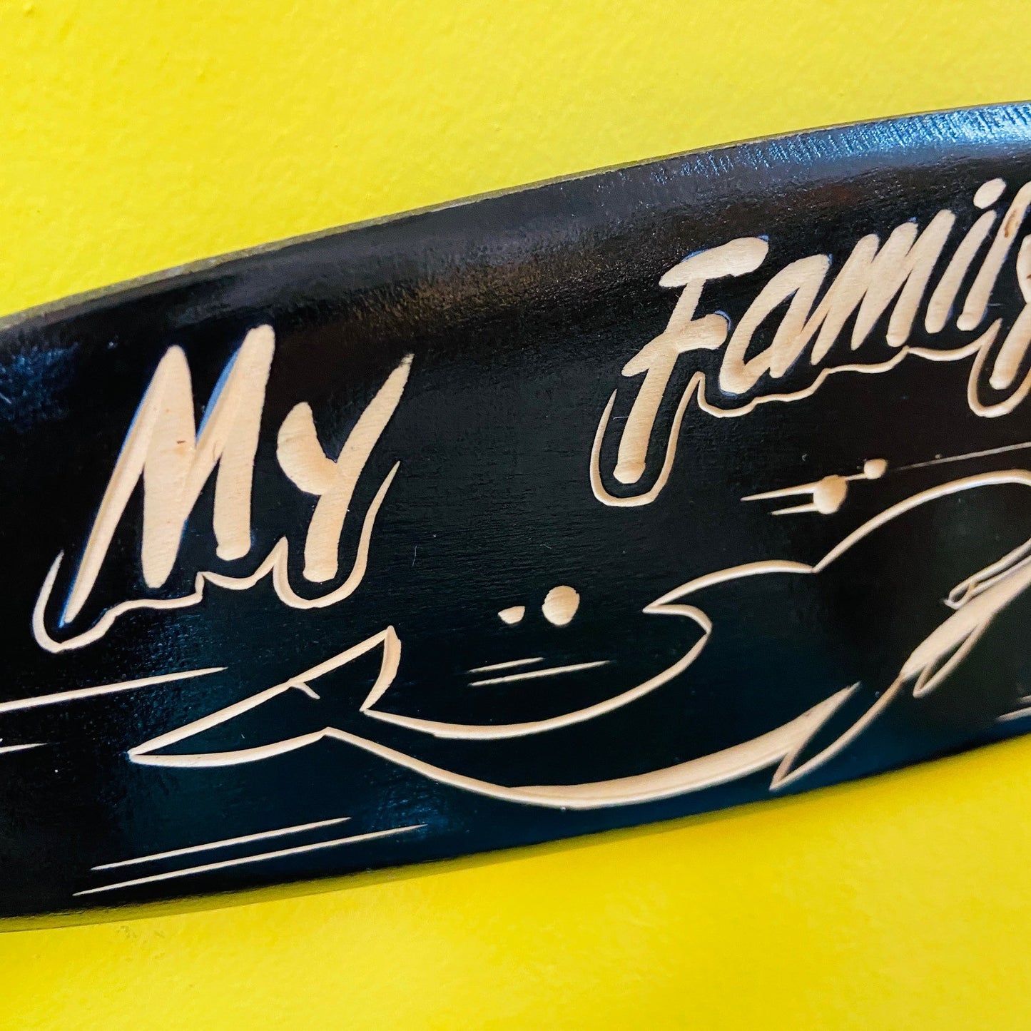 Tavola surf con delfini My Family Is My Life