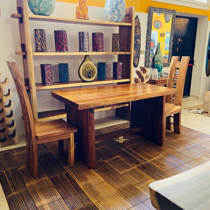 Libreria etnica suar espositore parete attrezzata