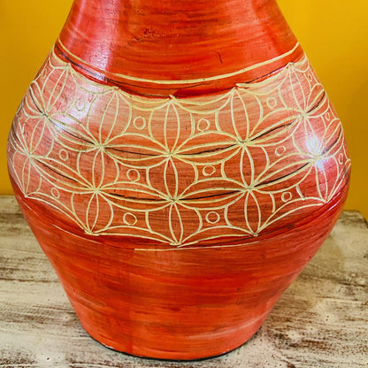 Vasi terracotta porta fiori centro tavola etnico