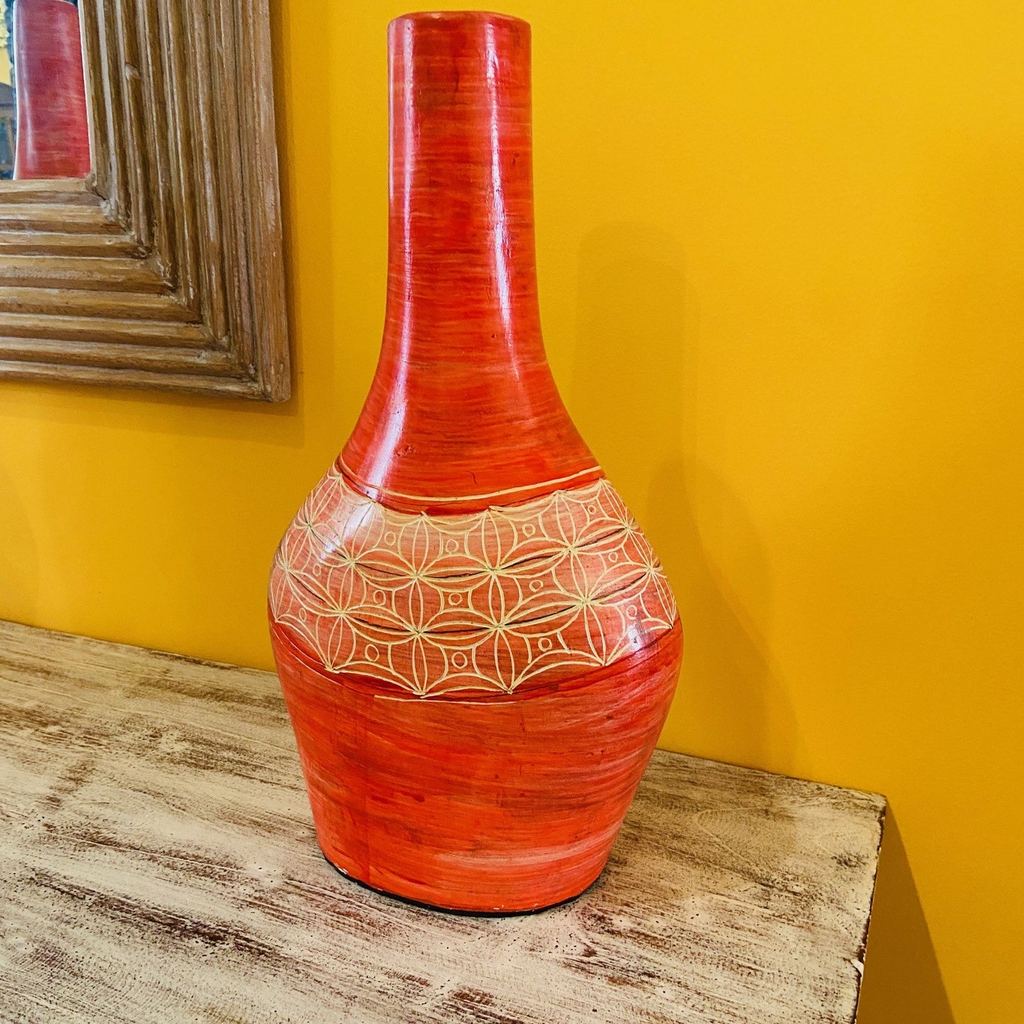 Vasi terracotta porta fiori centro tavola etnico