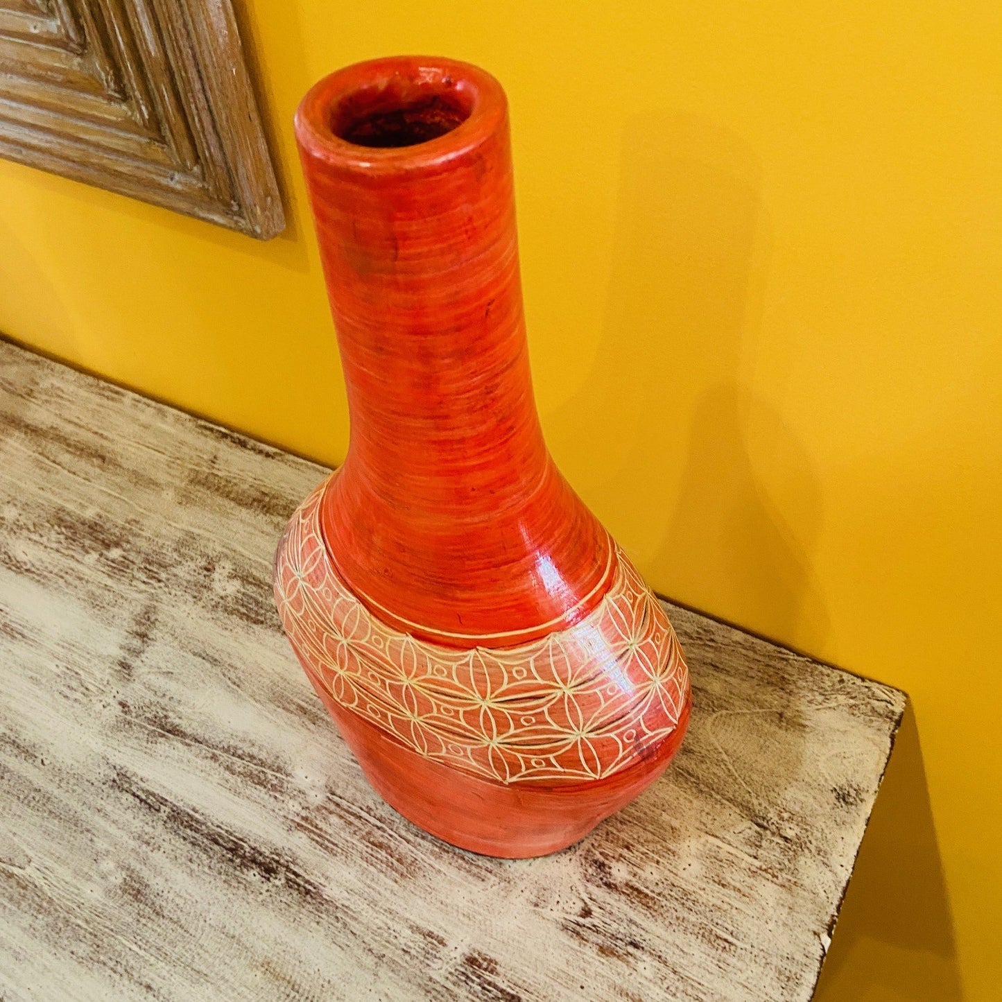Vasi terracotta porta fiori centro tavola etnico