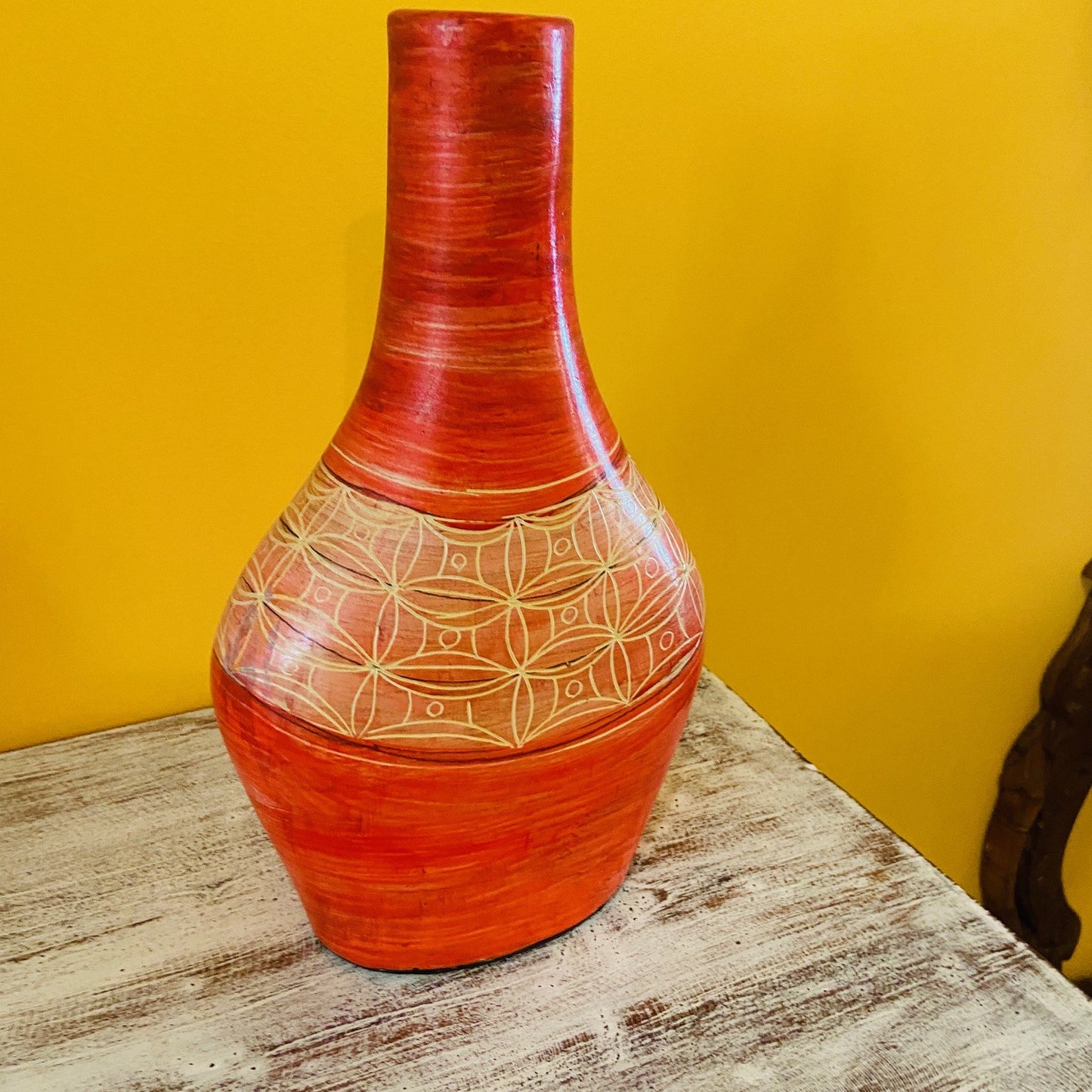 Vasi terracotta porta fiori centro tavola etnico