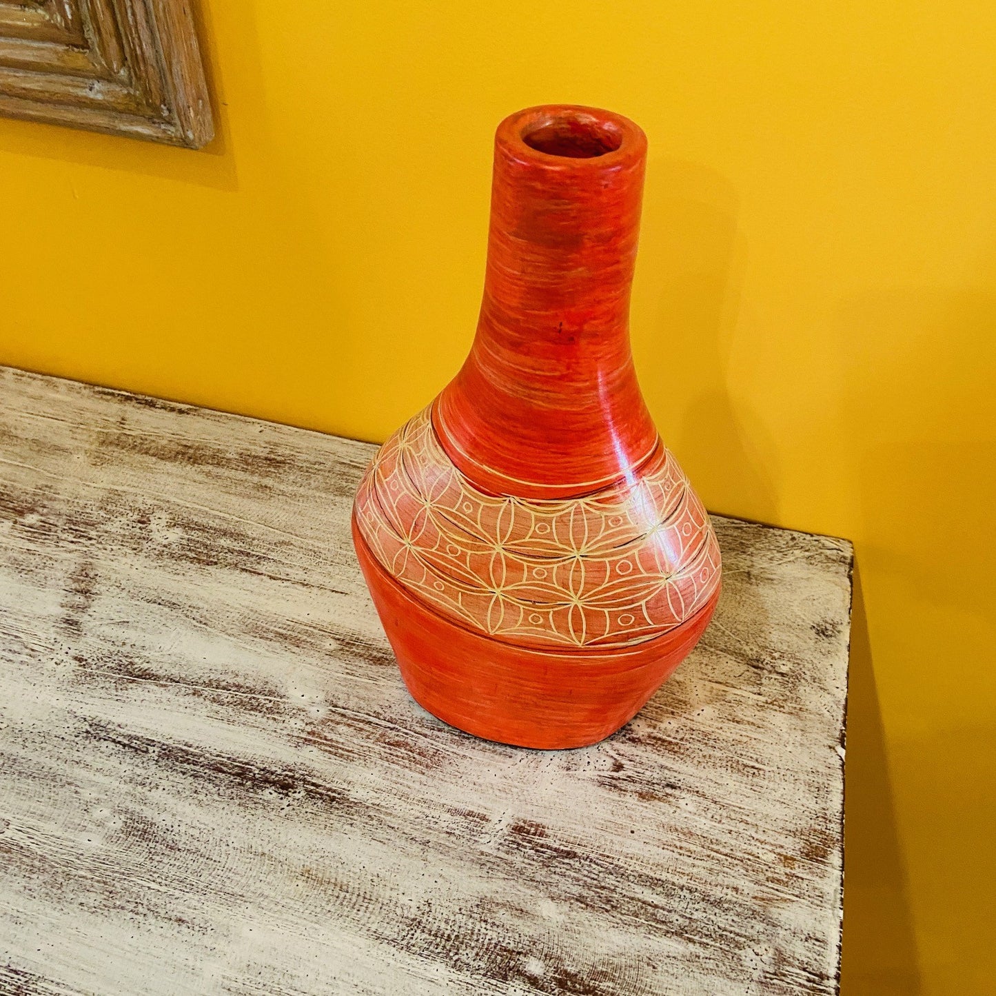 Vasi terracotta porta fiori centro tavola etnico