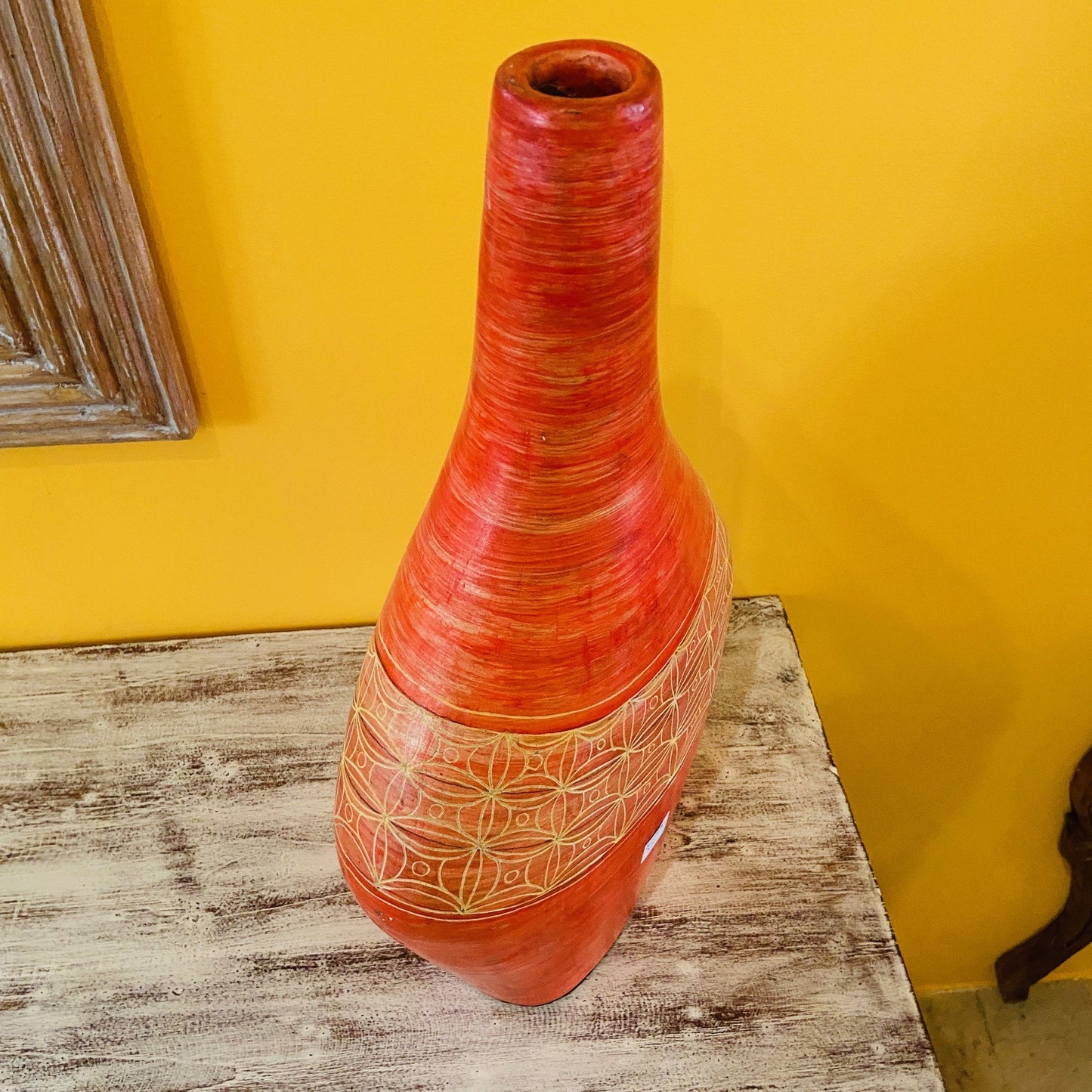 Vasi terracotta porta fiori centro tavola etnico