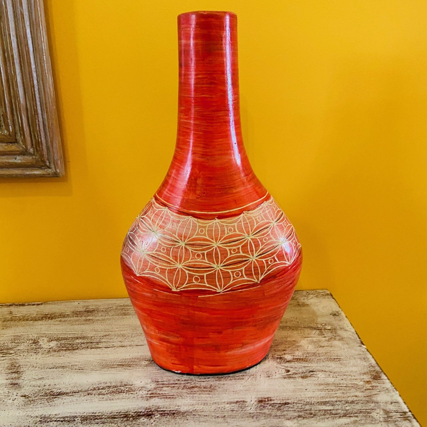 Vasi terracotta porta fiori centro tavola etnico