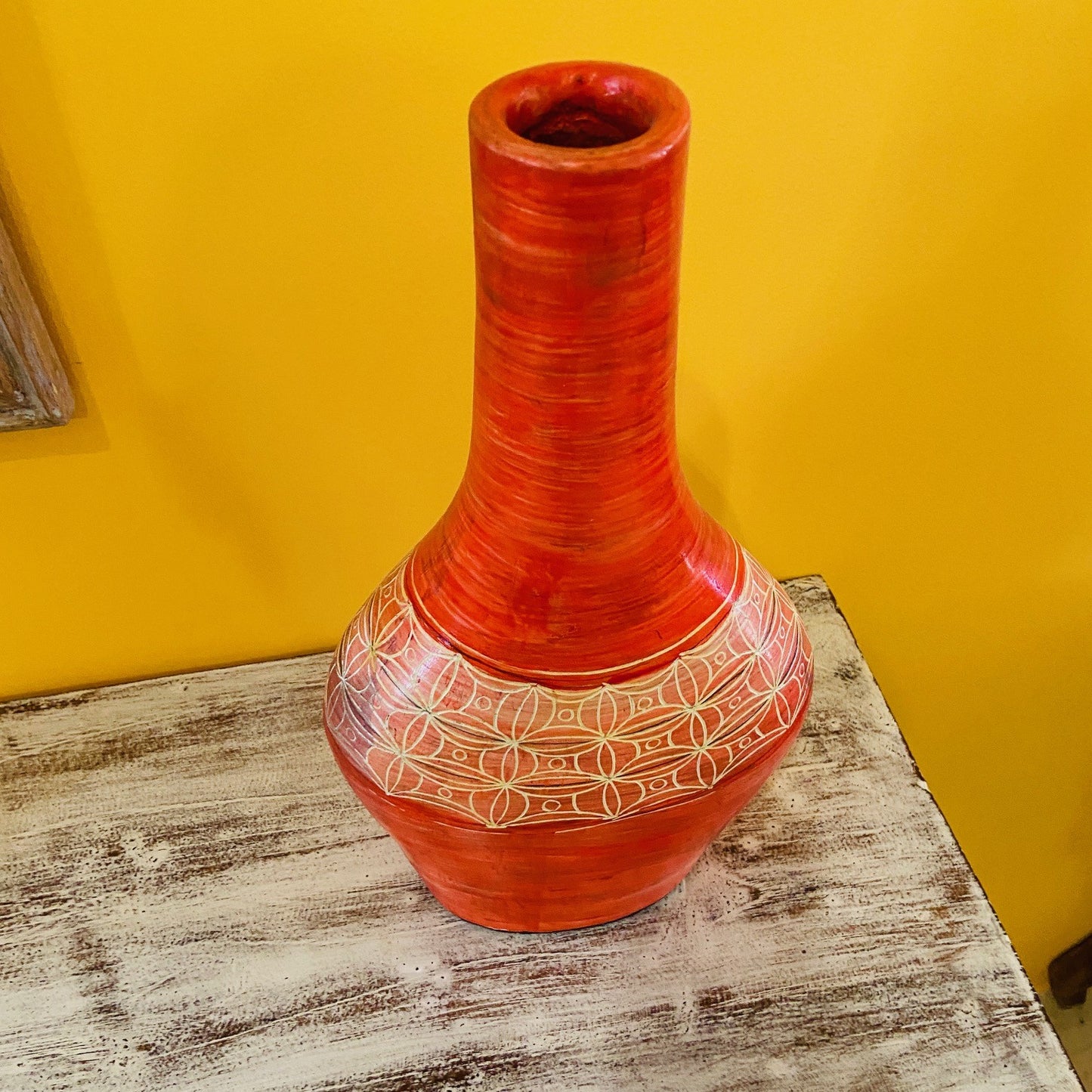 Vasi terracotta porta fiori centro tavola etnico