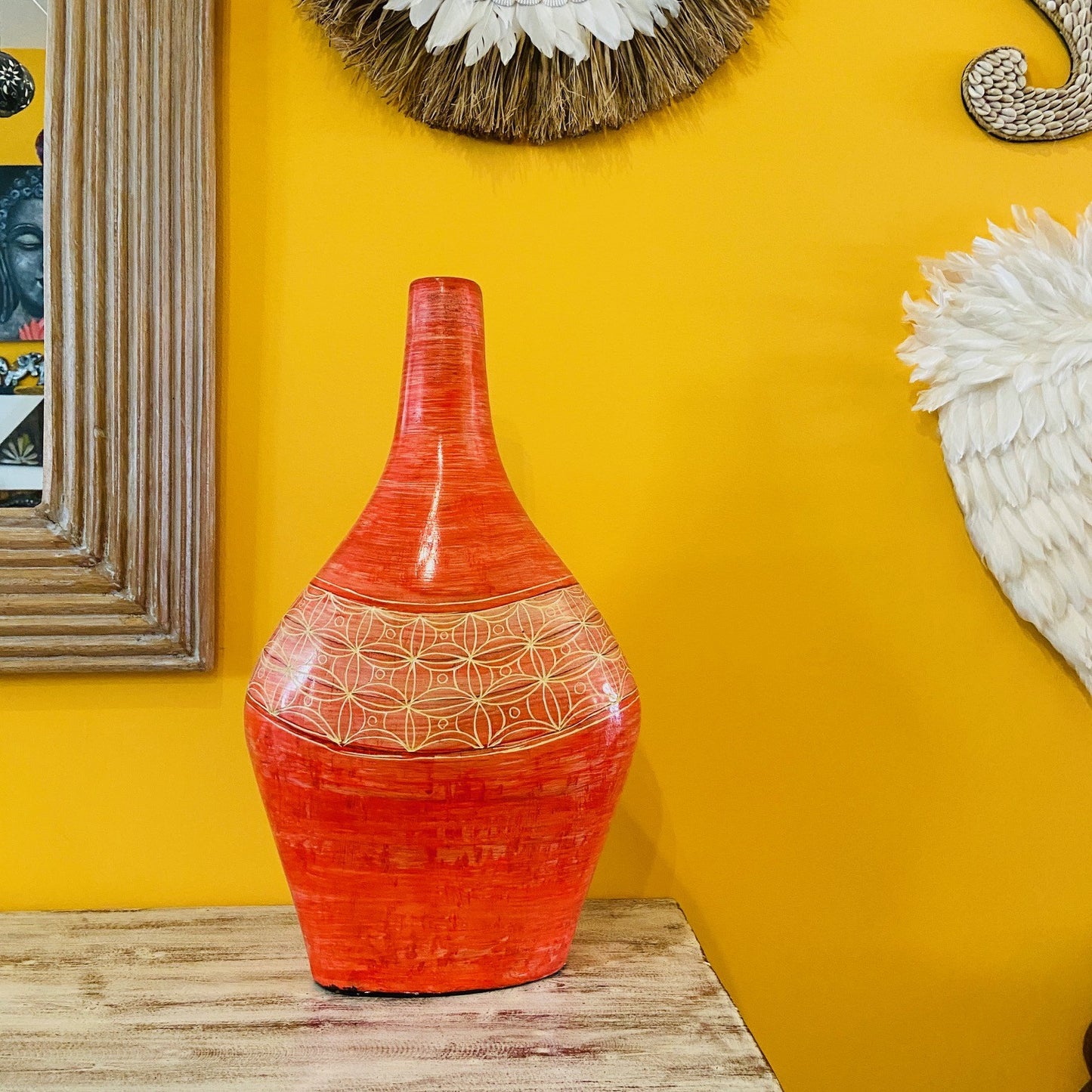 Vasi terracotta porta fiori centro tavola etnico