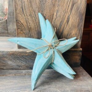 Set 3 stelle marine in legno arredamento etnico