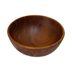 Ciotola in legno teak svuota tasche soprammobile