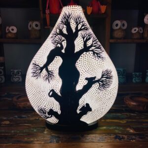 Lampada etnica abatjour design albero della vita