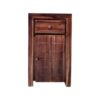 Comodino etnico in legno teak stile minimal artigianale - ETNICBAY