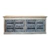 Credenza etnica intagliata legno teak mobile rustico - ETNICBAY