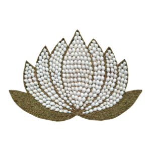 Decorazione da parete etnica fiore di loto e conchiglie