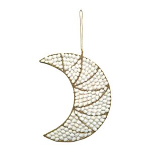 Decorazione etnica da parete luna e conchiglie di mare