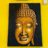 Quadro etnico dipinto Buddha su tela ricamata - ETNICBAY