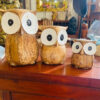 Gufi Set 3 Statuette Soprammobili Civetta Etnica - ETNICBAY