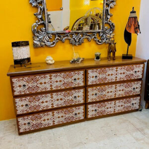 Cassettiera madia buffet mobile etnico porta tv - ETNICBAY