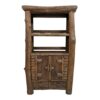 Mobile etnico Flintstones credenza legno teak libreria rustica - ETNICBAY