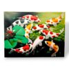 Quadro etnico dipinto carpe Koi olio su tela - ETNICBAY