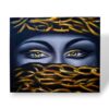 Quadro etnico olio su tela sguardo di donna incatenato - ETNICBAY