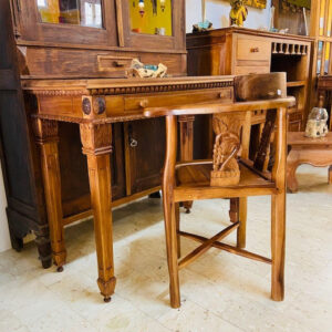 Studio Sedia Scrivania Legno Teak Arredo Etnico - ETNICBAY