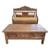 Set divanetto e tavolino legno teak intagliato - ETNICBAY