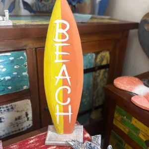 Tavola surf deco in legno arredamento surfista