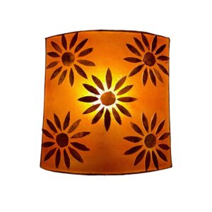Applique etnica arancione con inserti in madreperla - ETNICBAY