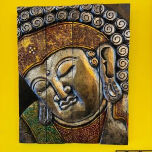 Buddha quadro legno decorazioni orientali etniche